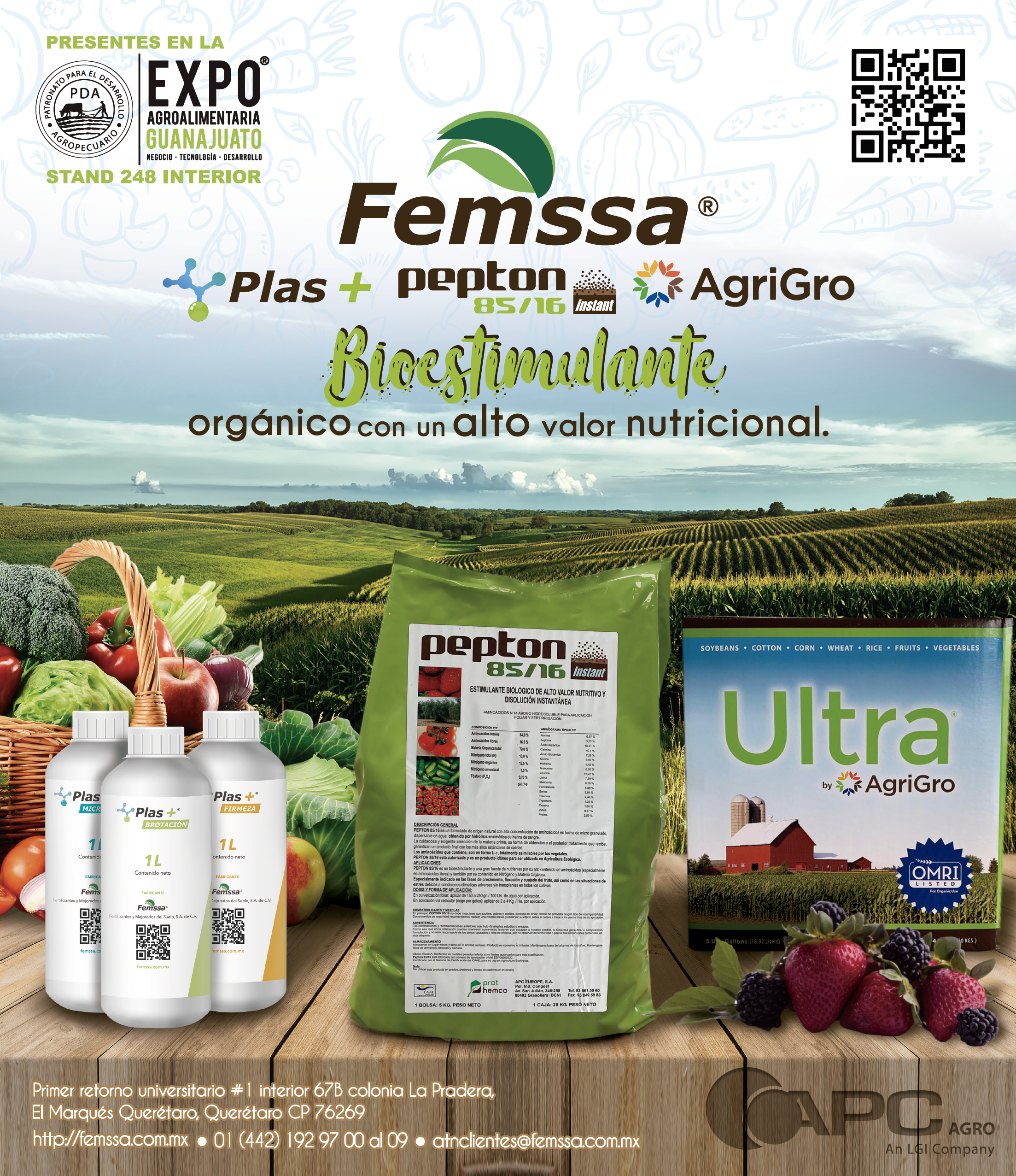 Bioestimulante orgánico con un alto valor nutricional.